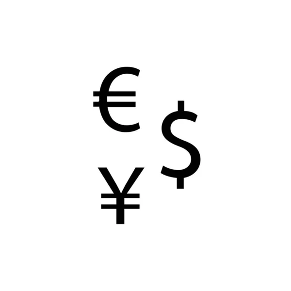 Euro Symbol Icon Vector Illustration — Stock Vector
