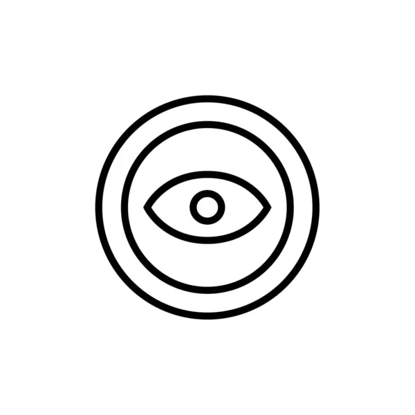 Augensymbol Vektor Isoliert Auf Weißem Hintergrund Für Ihr Web Und — Stockvektor