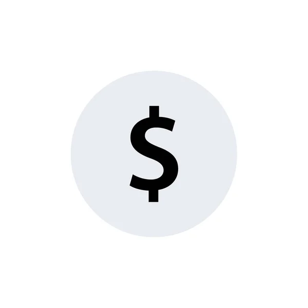Dólar Icono Logotipo Web Signo Ilustración — Vector de stock