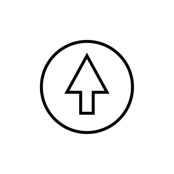 矢印ボタンを指す フラットスタイルのアイコンデザイン — ストックベクタ
