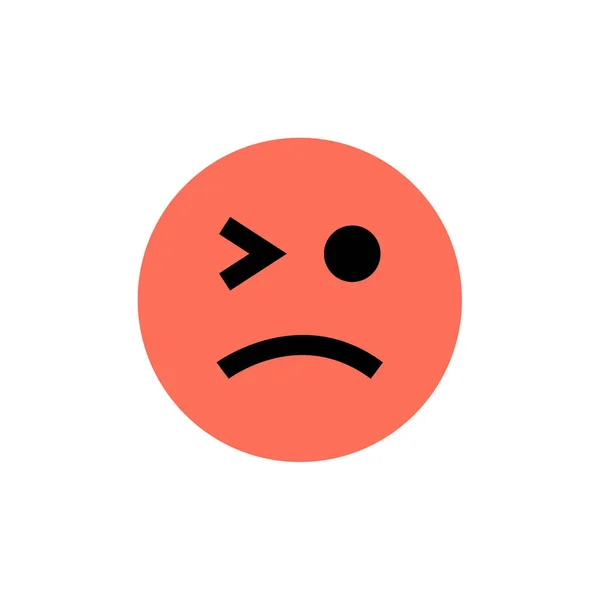 Ícone Emoji Expressão Facial Símbolo Emoção Ilustração Vetorial —  Vetores de Stock
