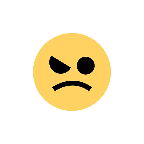愤怒的Emoji图标矢量插图 — 图库矢量图片