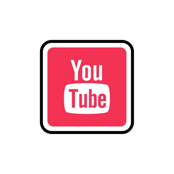 Youtube Soziale Medien Online — Stockvektor