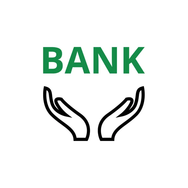 Bank Sign Icon Vector Illustration — Stock Vector