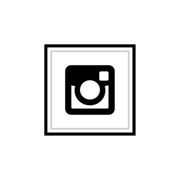 Symbol Fotoaparátu Logo Sociálních Médií — Stockový vektor
