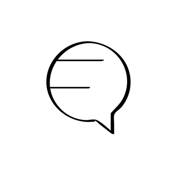 Chat Talk Unterhaltung Blase Symbol Vektor Illustration — Stockvektor