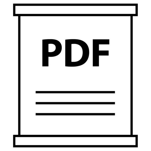 Pdf Erweiterung Dokumentname — Stockvektor