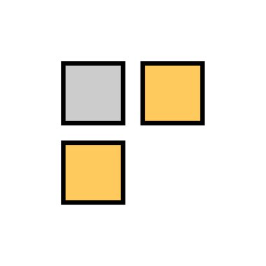 Farklı renklerde üç çerçeve vektör kümesi 