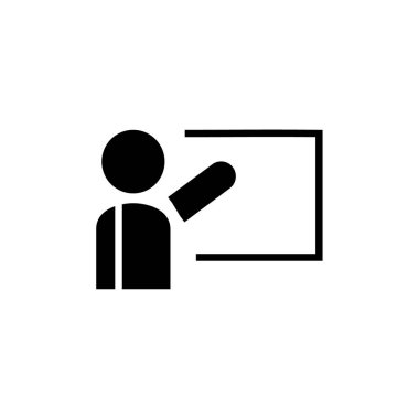 sunum simgesi, vektör illüstrasyonu 