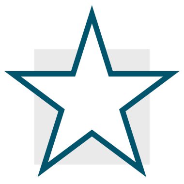 yıldız simgesi vektör illüstrasyonu