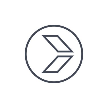 navigasyon okunun vektör çizimi modern simge