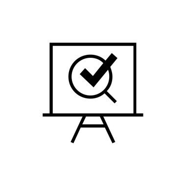 check mark icon. flat design. vector illustration        