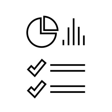 Bilgi Grafik simgesi vektör illüstrasyonu