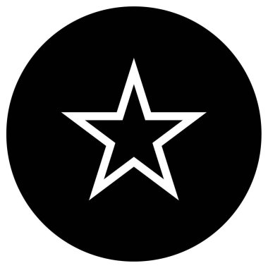 yıldız simgesi vektör illüstrasyonu