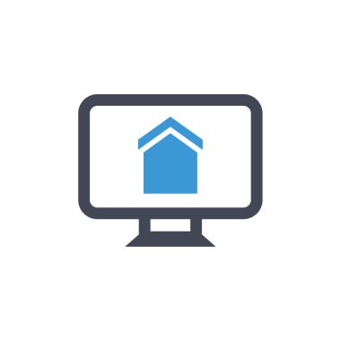 Ev simgesi vektör illüstrasyonu