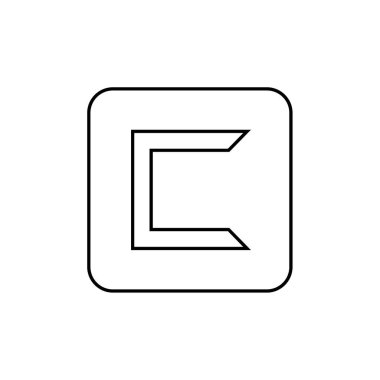 Soyut çokgen geometrik simge, vektör illüstrasyonu 