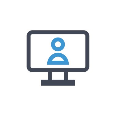 kullanıcı profili simgesi, vektör illüstrasyonu basit tasarım