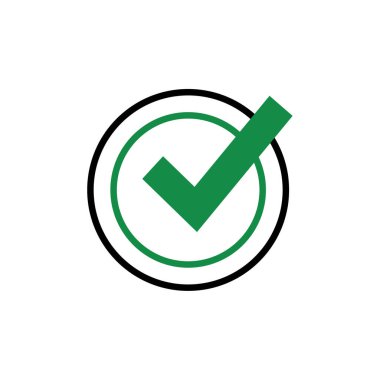 işaret simgesini işaretle, vektör illüstrasyonu 