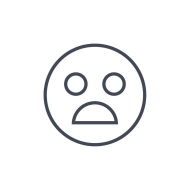 emoji, yüz ifadesi sembolü, simge simgesi, vektör illüstrasyonu