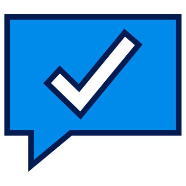 Evet vektör simge düz 