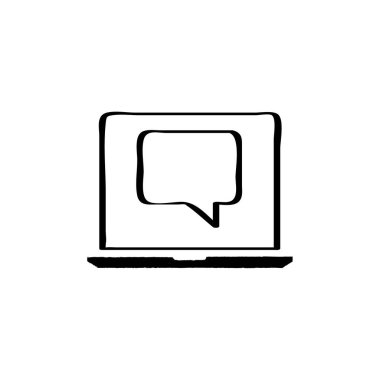 SMS & Metin Mesajlaşması ikon vektör çizimi