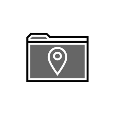 GPS ve Navigasyon simgesi vektör illüstrasyon tasarımı      