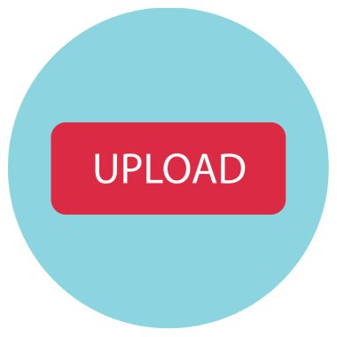 kırmızı bir düğme vektör çizim