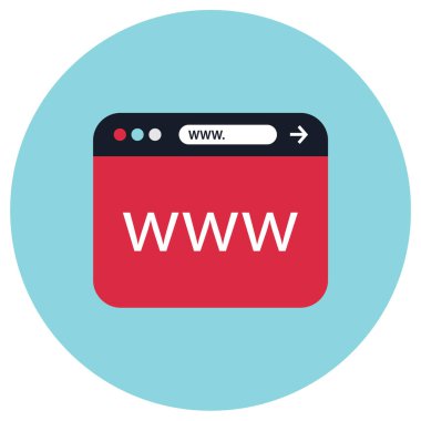 Web simgesi vektör illüstrasyonu