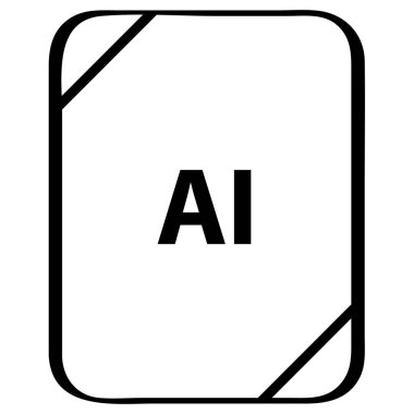 ai dosya biçimi simgesi, vektör çizimi