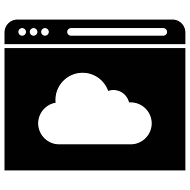 Web tarayıcı simgesi, vektör illüstrasyonu basit tasarım 