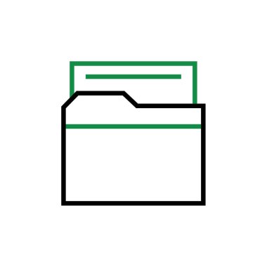 klasör arşivi. Web simgesi basit illüstrasyon     