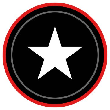 yıldız simgesi vektör illüstrasyonu