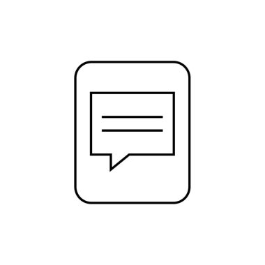 SMS & Metin Mesajlaşması ikon vektör çizimi