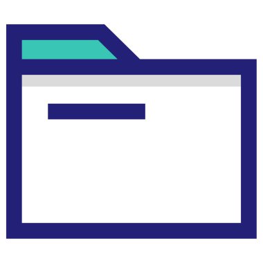 klasör arşivi. Web simgesi basit illüstrasyon     