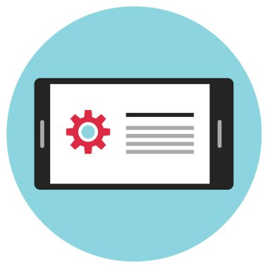 mobil uygulama vektörü simgesi modern basit tasarım