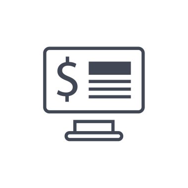 para simgesi vektörü web ve mobil uygulama tasarımınız için beyaz arkaplanda izole edildi, dolar logosu konsepti