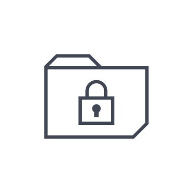 klasör arşivi. Web simgesi basit illüstrasyon     