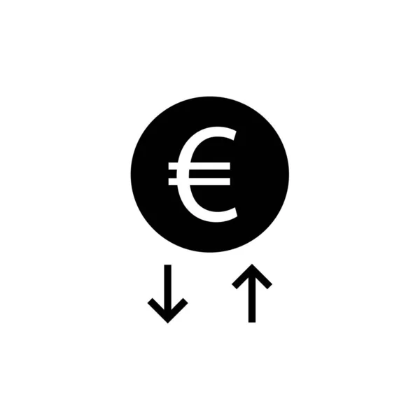 Euro Currency Icon Vector Illustration — Stock Vector