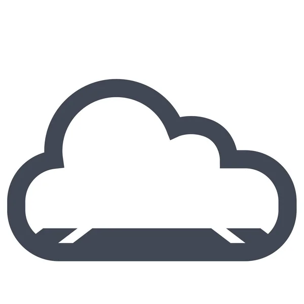 Ícone Dados Nuvem Ilustração Vetorial Simples — Vetor de Stock