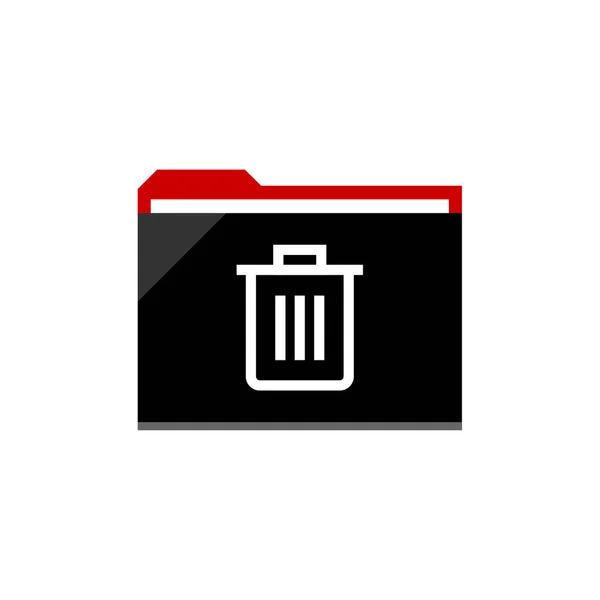 Trash Can Bin Icon Simple Vector Illustration — Stock Vector