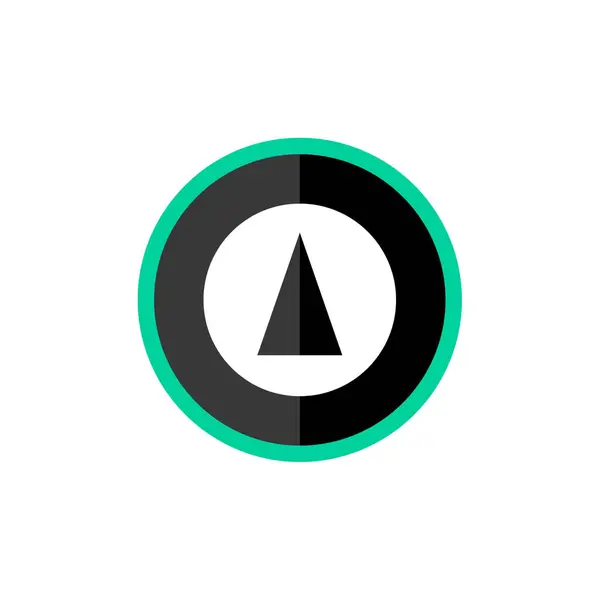 Projekt Ikony Wektora Trójkąta Logo — Wektor stockowy