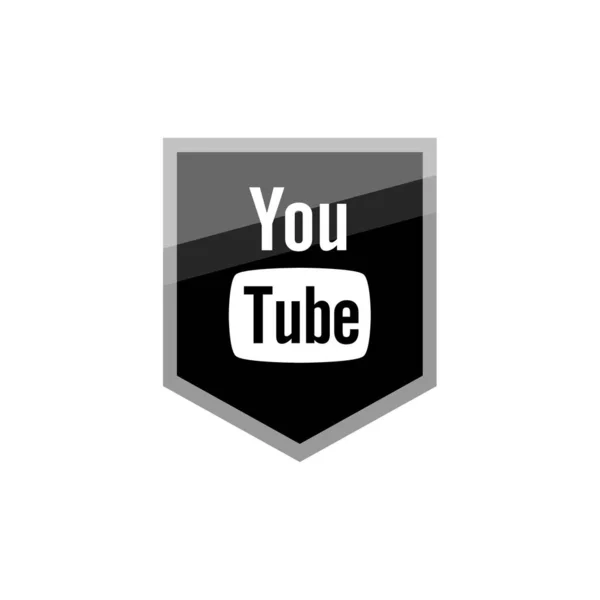 Icono Botón Reproducción Vídeo Vector — Vector de stock