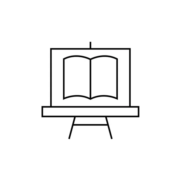 Línea Icono Diseño Del Libro — Vector de stock