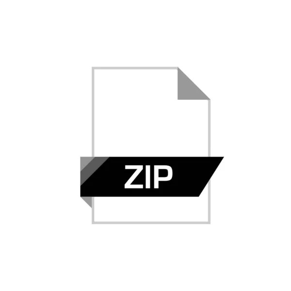 Zip拡張文書名 — ストックベクタ