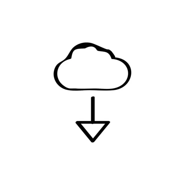 Cloud Computing Symbol Vektorillustration — Stockvektor
