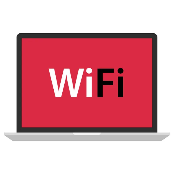 Wifi Işaret Simgesi Vektör Illüstrasyonu — Stok Vektör