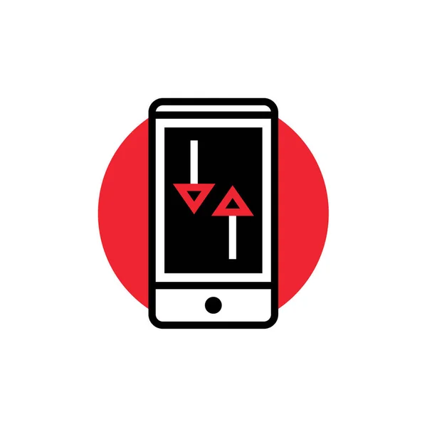 Шаблон Концепции Дизайна Логотипа Мобильного Приложения Вектор Значков Смартфона Планшета — стоковый вектор