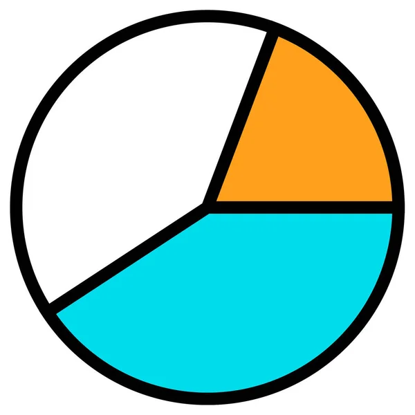 stock vector pie chart. simple illustration 