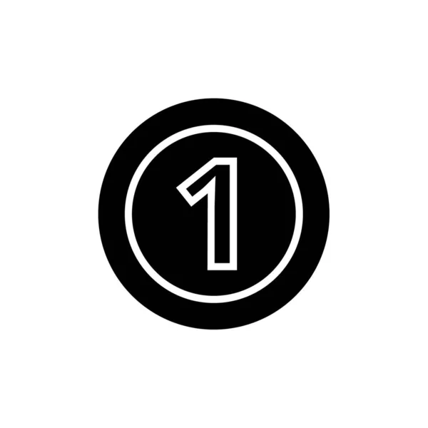 Numéro Vecteur Icône Mince Signe Ligne Illustration Symbole Contour Isolé — Image vectorielle