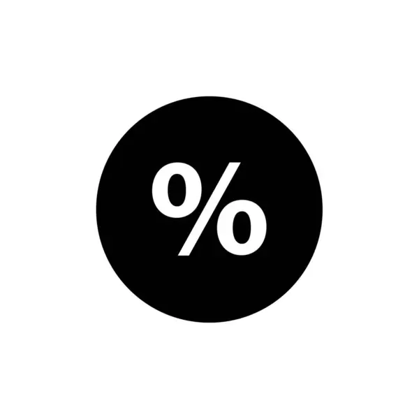 Ilustração Vetor Ícone Percentual —  Vetores de Stock